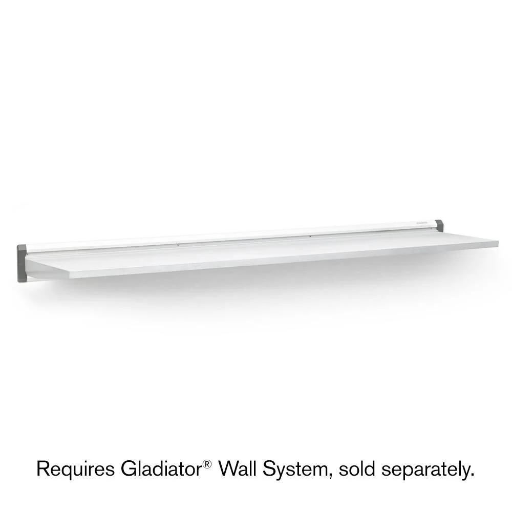 48 Solid Shelf - Hammered White Wall Accessory - Image 2