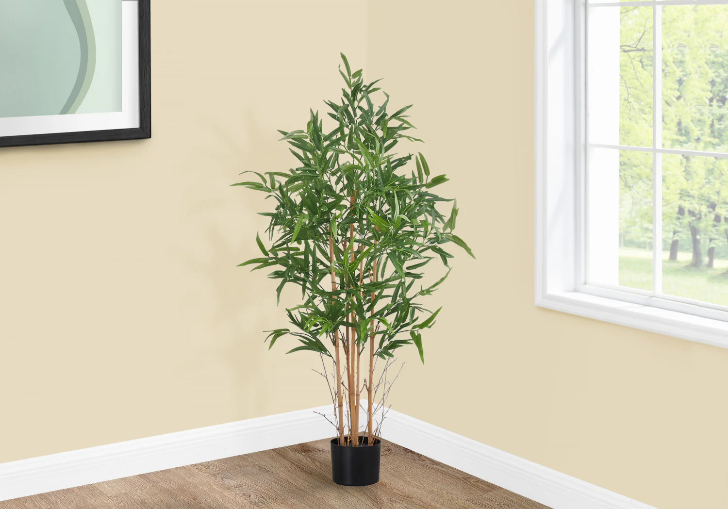 50" Bamboo Tree With 5" Black Pot - Green - Image 2
