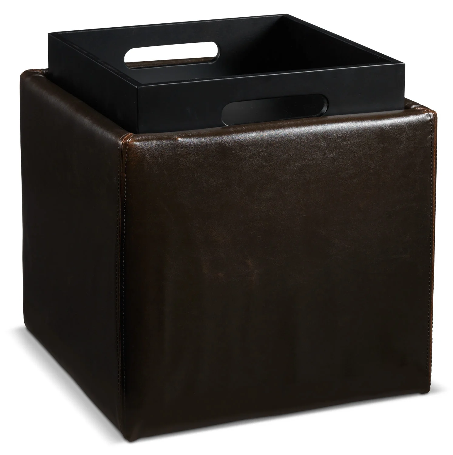 Aaliyah Storage Ottoman - Espresso - Image 2