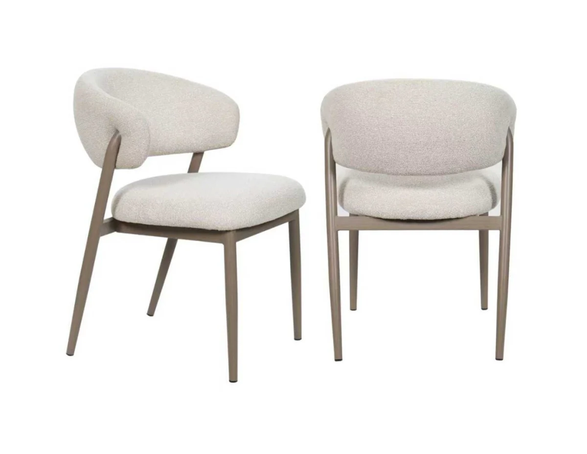 Abbott Dining Chair - Soft Grey - Set of Two - Image 2