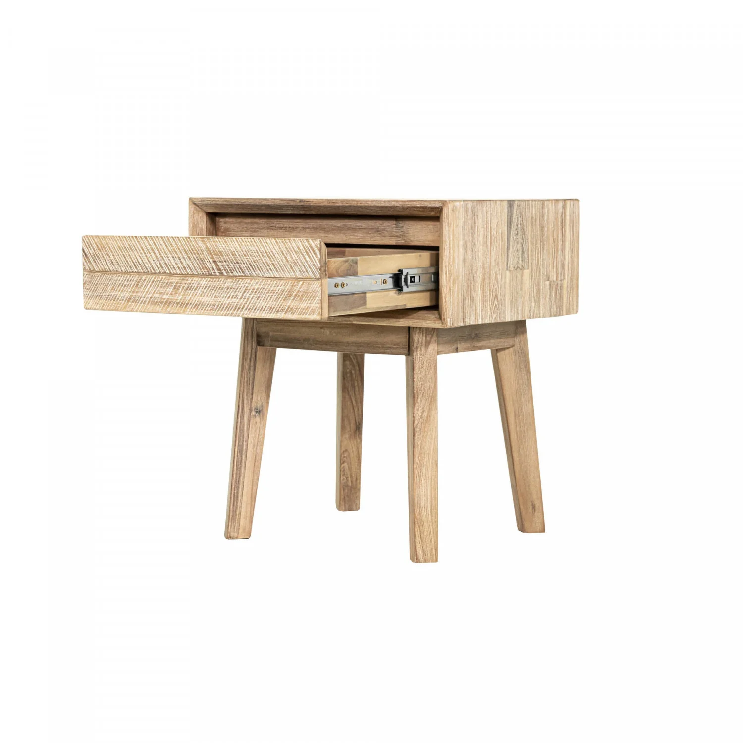 Abenra 1 Drawer Night Table - Light Driftwood - Image 6