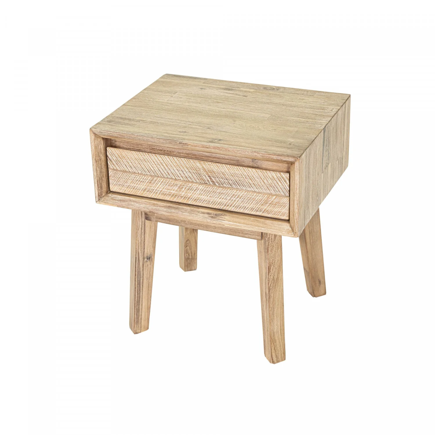 Abenra 1 Drawer Night Table - Light Driftwood - Image 9