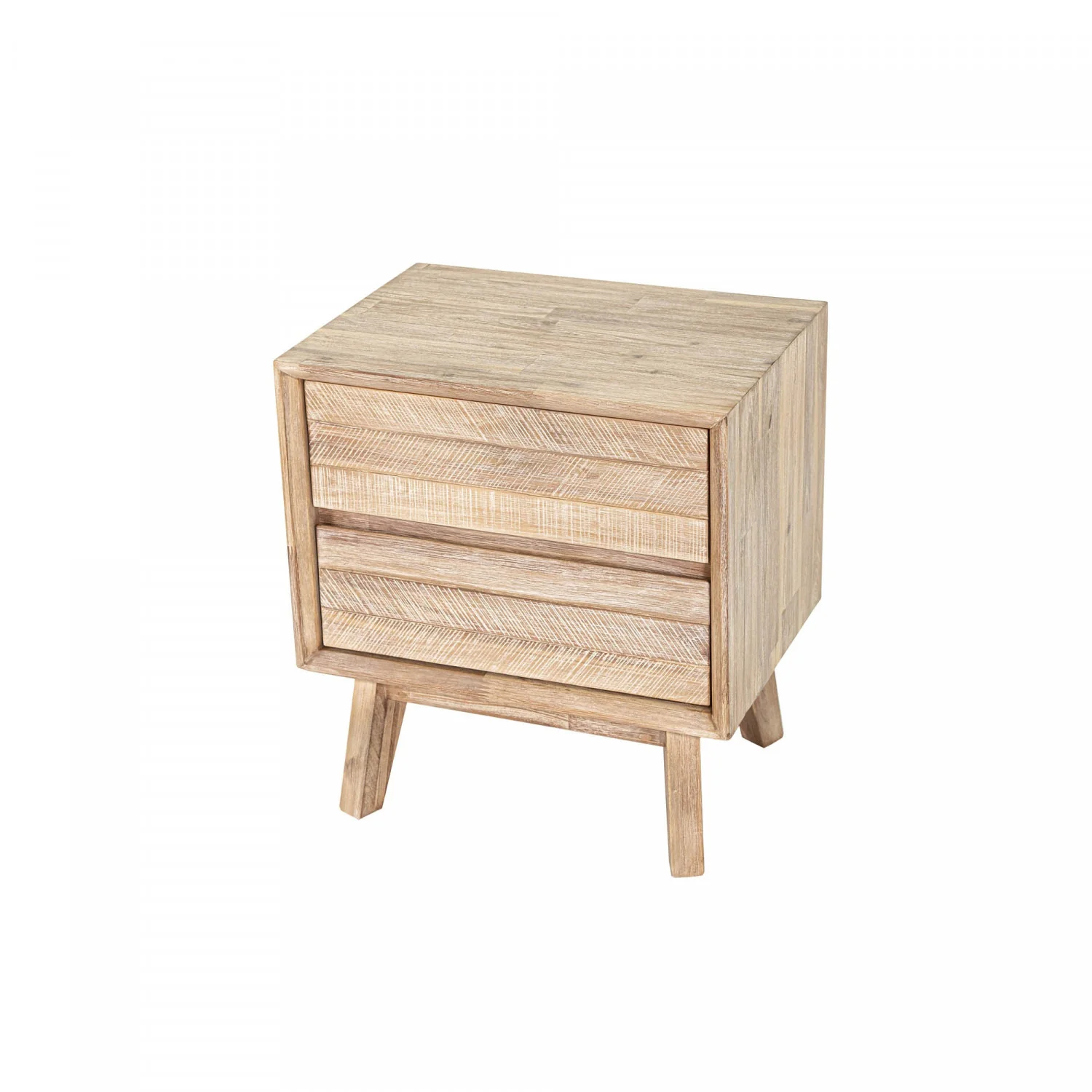 Abenra 2 Drawer Night Table - Light Driftwood - Image 14