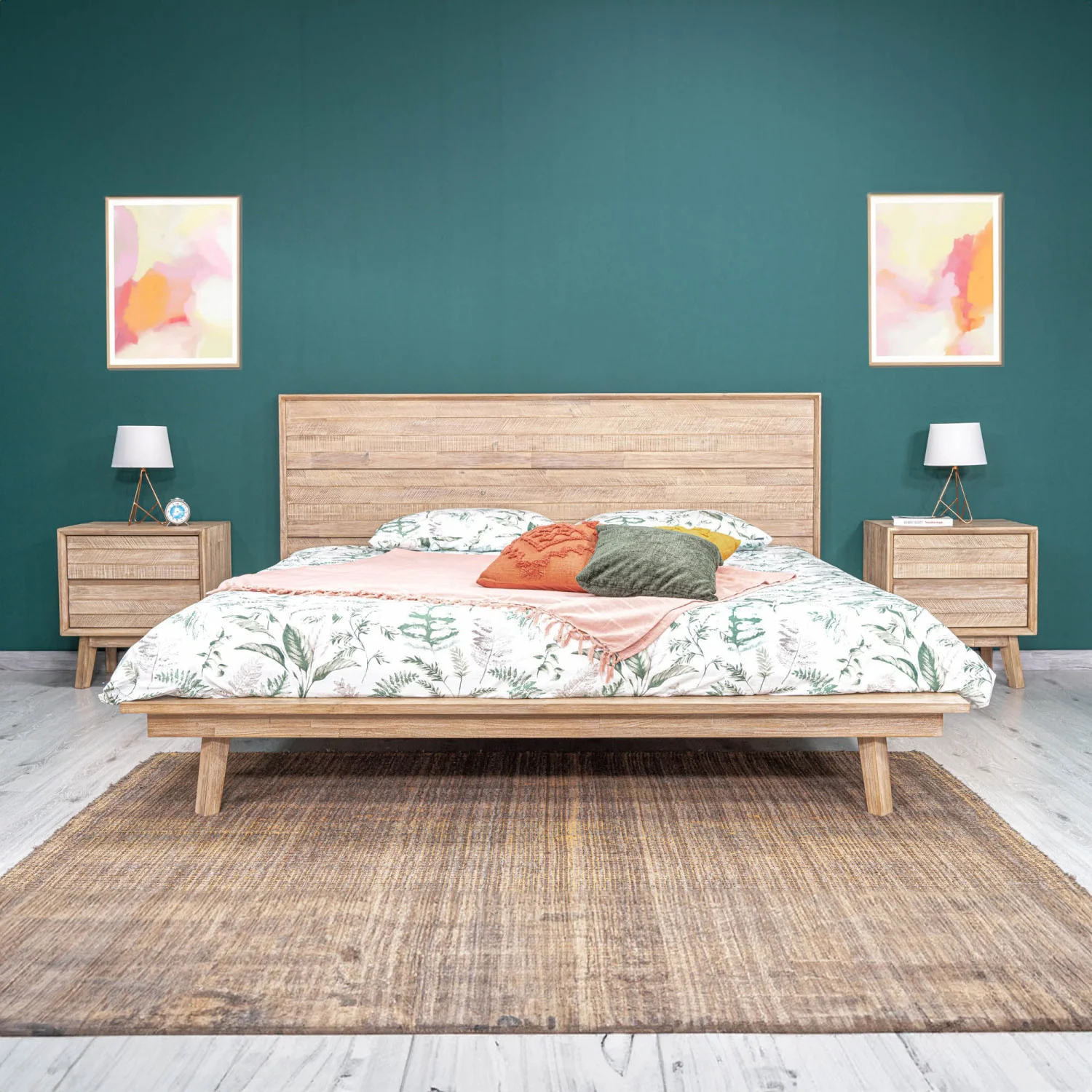 Abenra 2 Drawer Night Table - Light Driftwood - Image 5