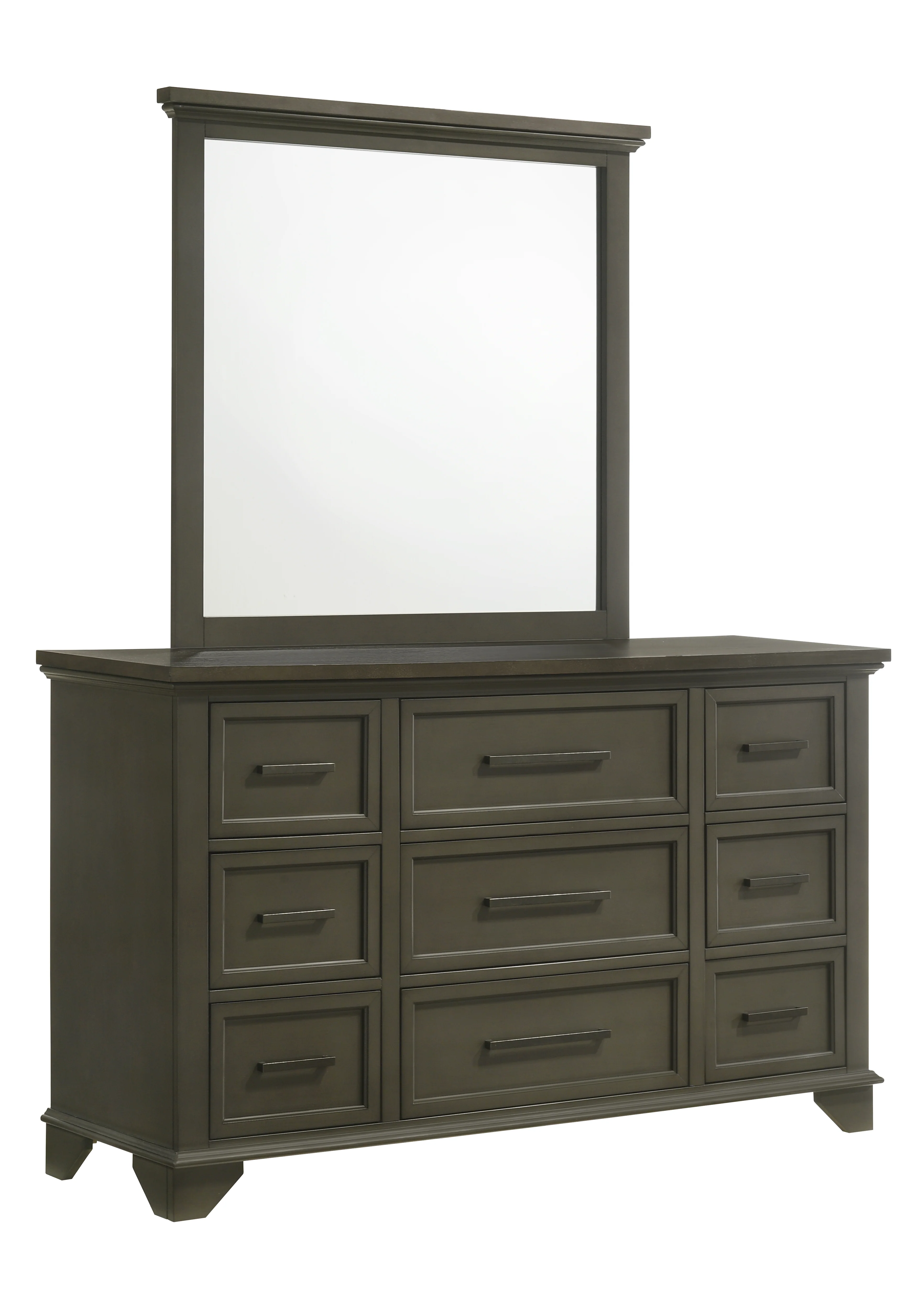 Abigail 6-Piece Queen Bedroom Package - Grey - Image 4