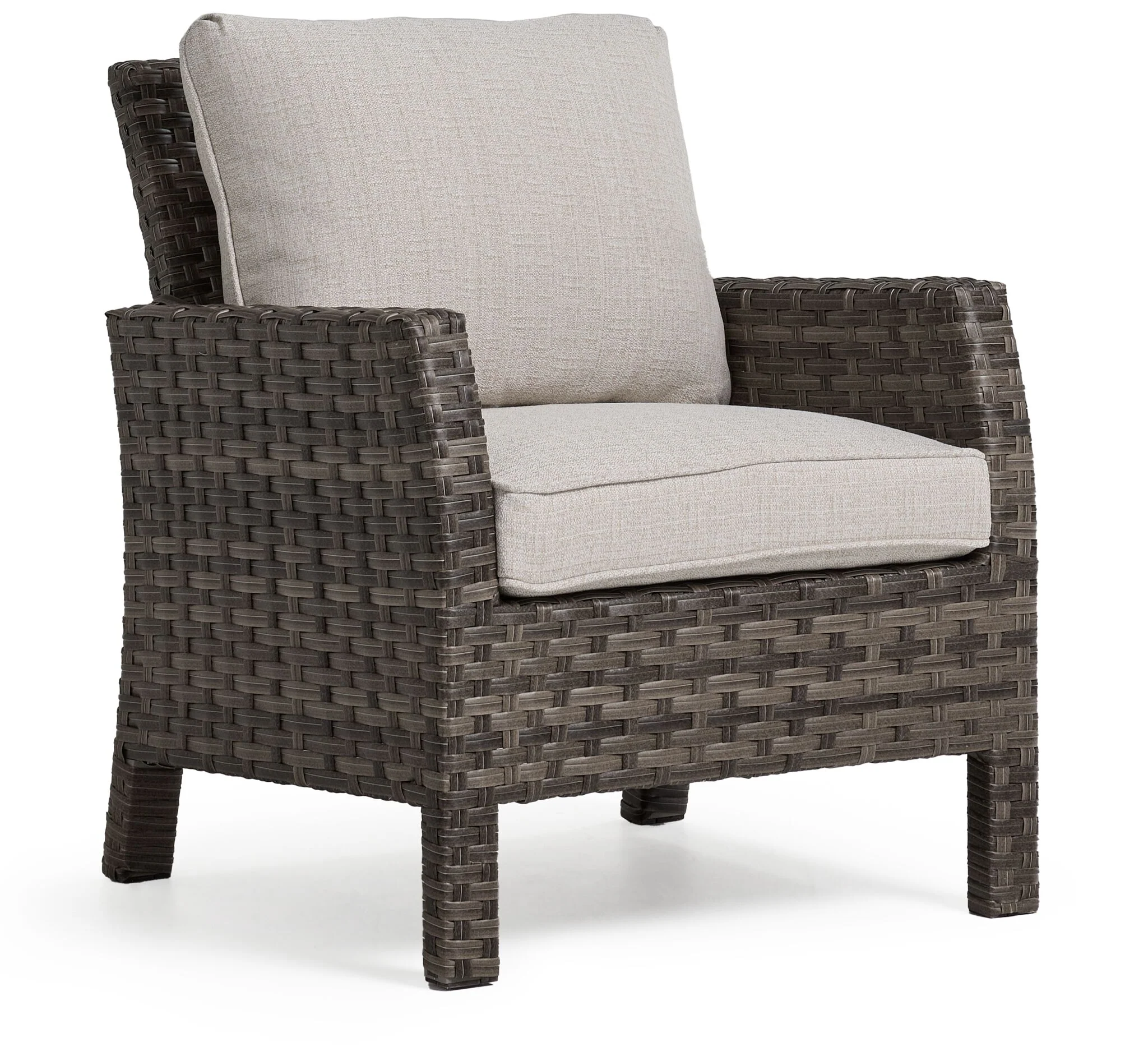 Acadia 4-Piece Outdoor Banquette Set - Grey, Beige - Image 5