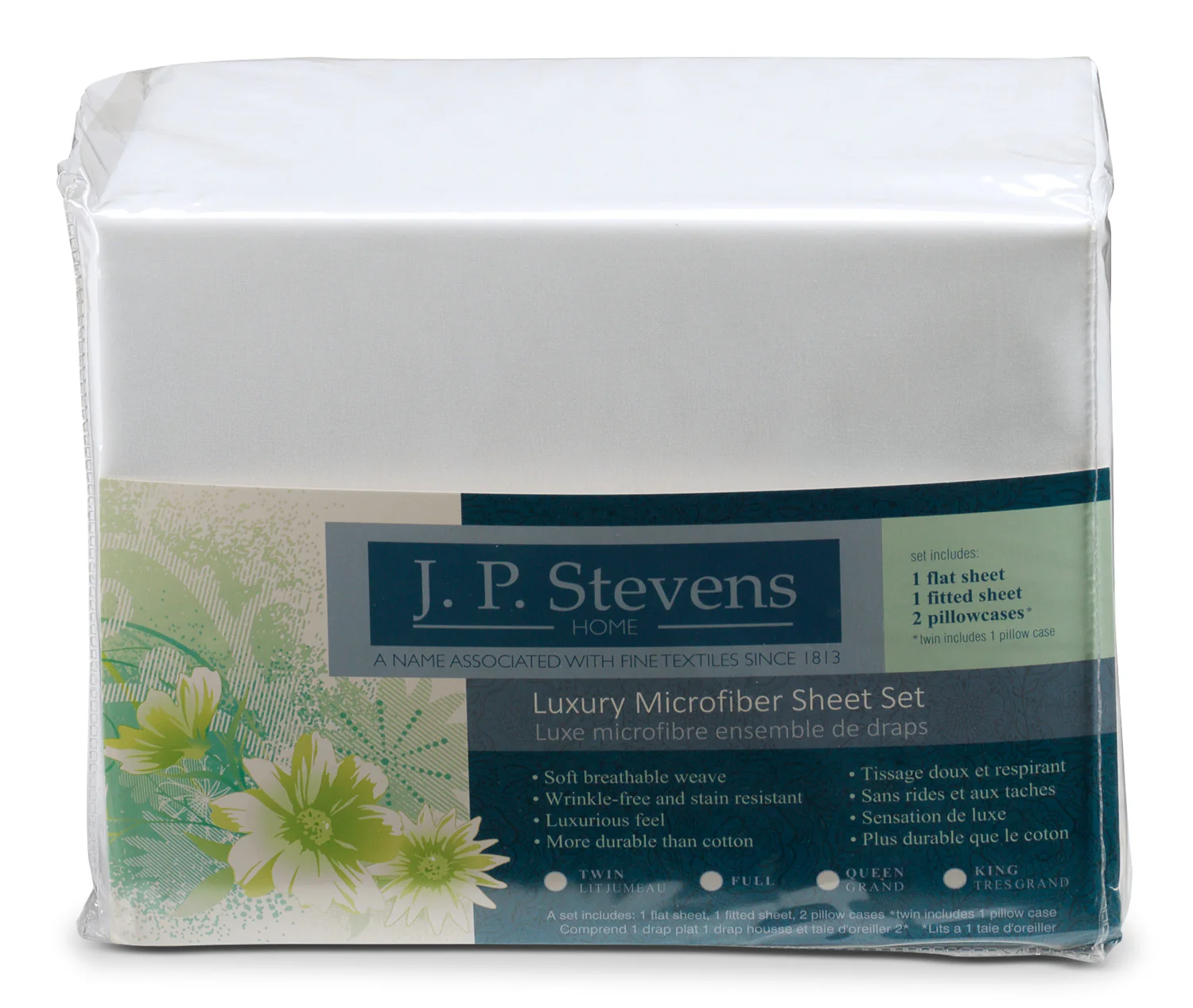 Acadia Queen Sheet Set - White - Image 2