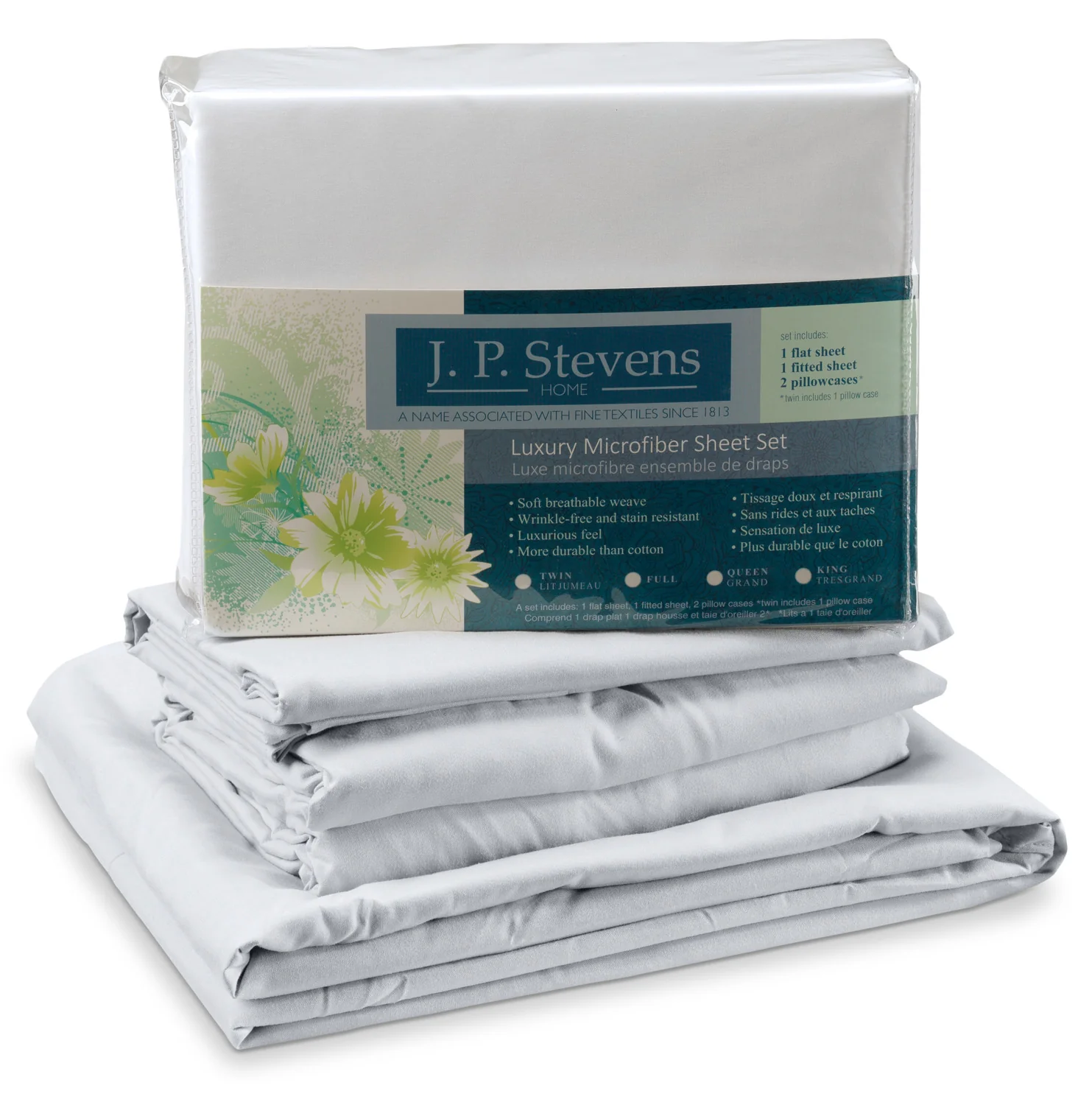 Acadia Queen Sheet Set - White - Image 3
