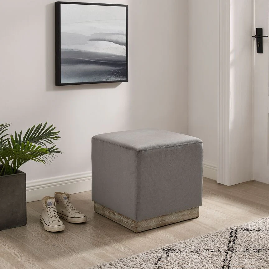 Adele Ottoman - Grey - Image 3