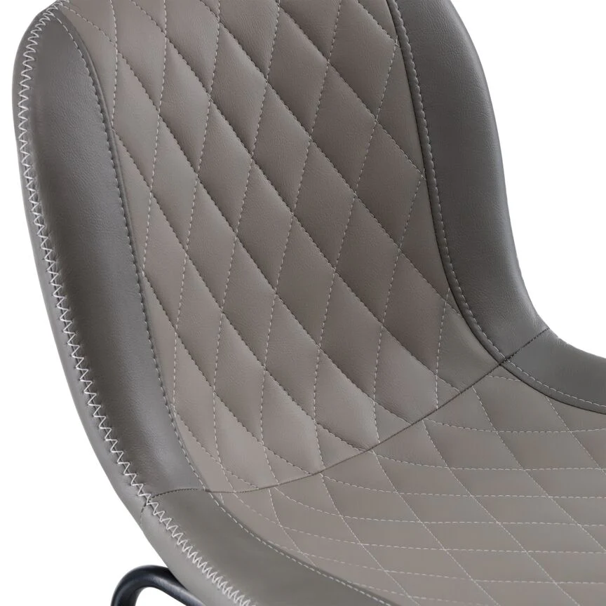 Adrien Upholstered Counter Height Stool - Grey - Image 3