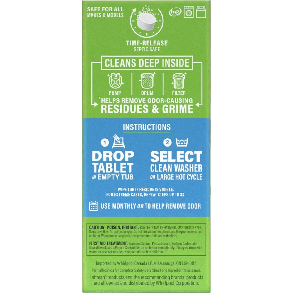 Affresh® Washing Machine Cleaner Tablets (3 Count Carton) - W10549845B - Image 9
