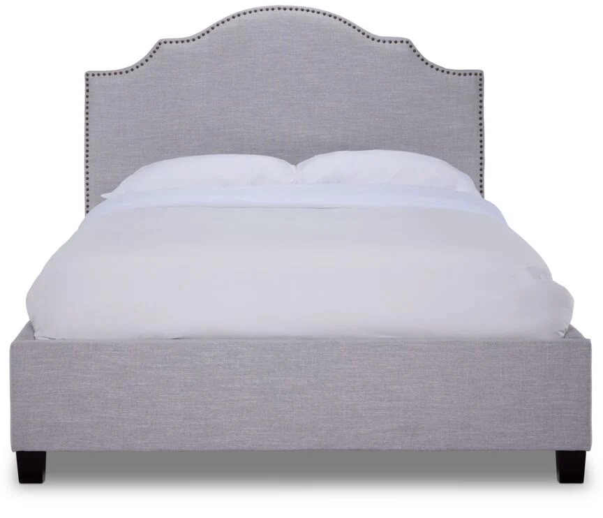 Alana 3-Piece Twin Bed - Light Grey - Image 2
