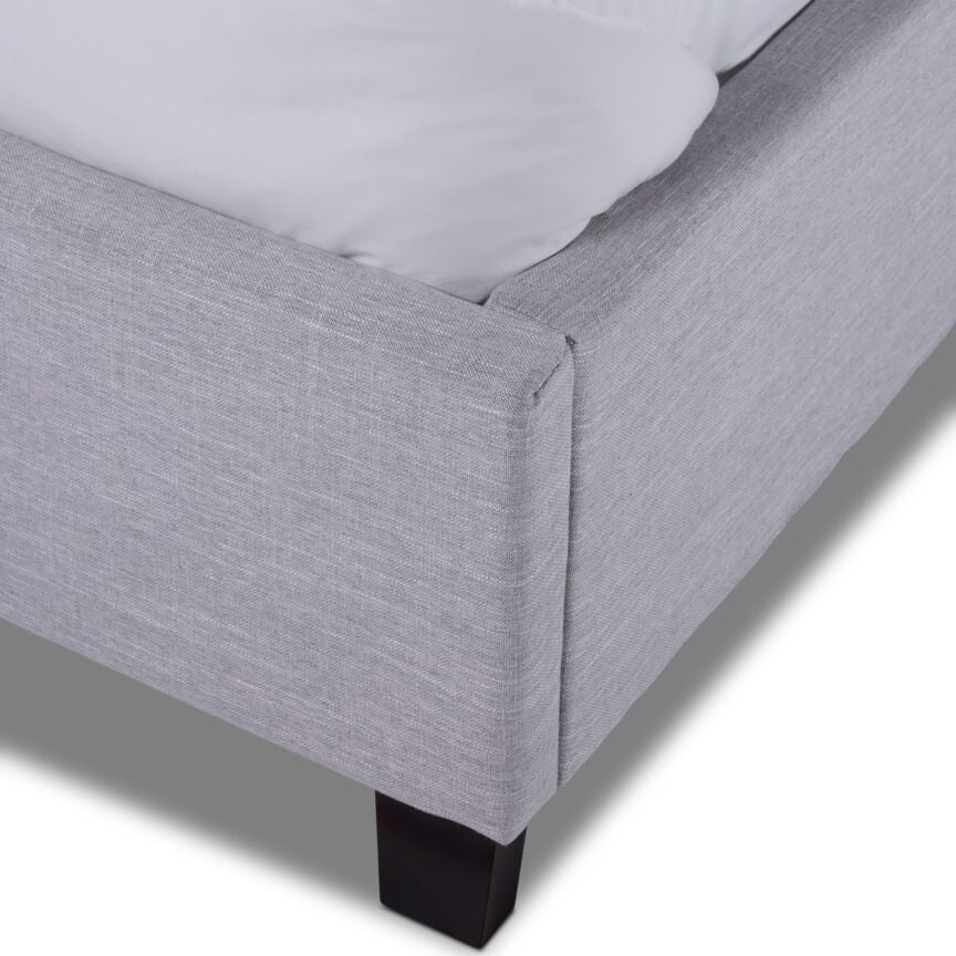 Alana 3-Piece Twin Bed - Light Grey - Image 3