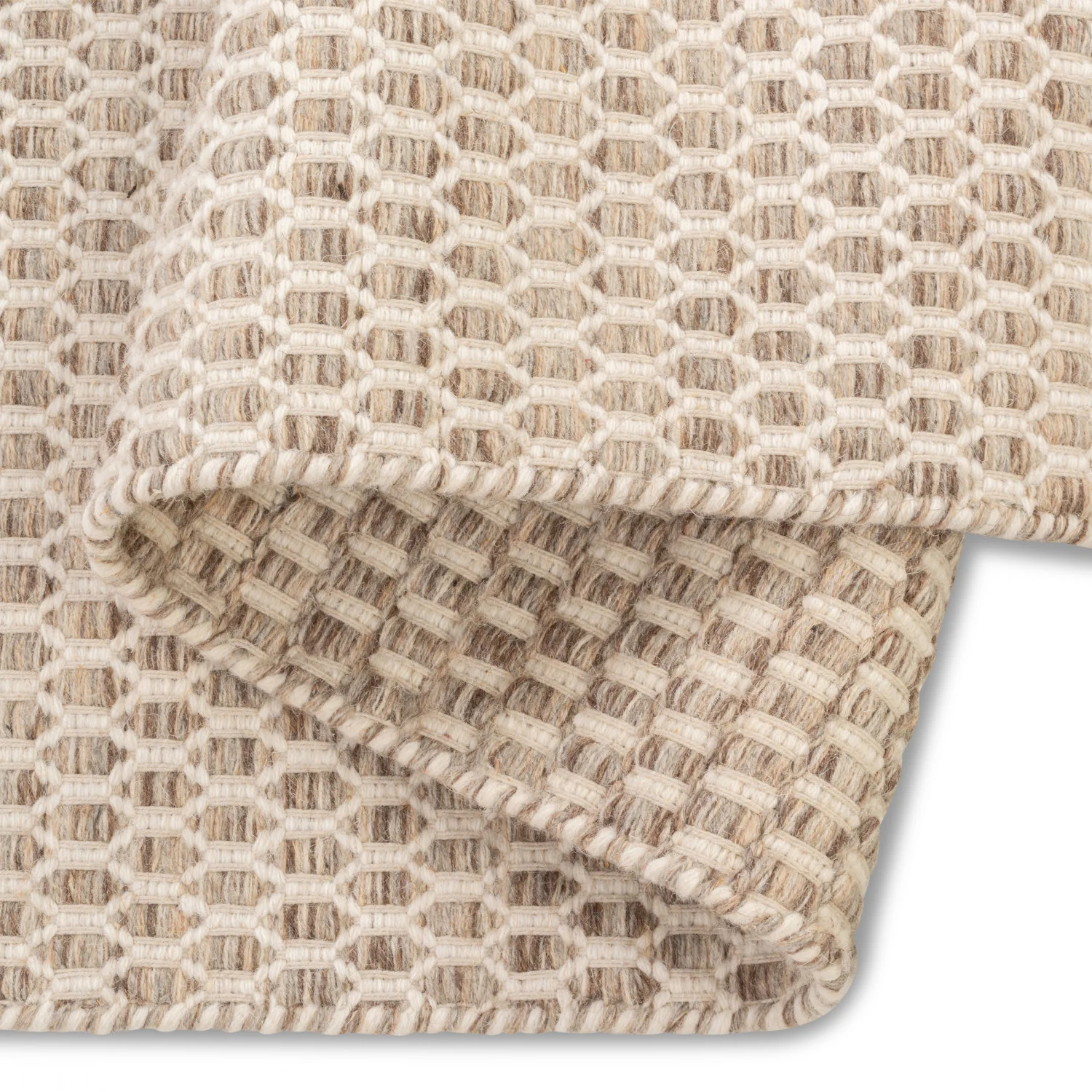 Alaska Reversible Modern Rug - 9' x 12' - Beige/Brown - Image 2