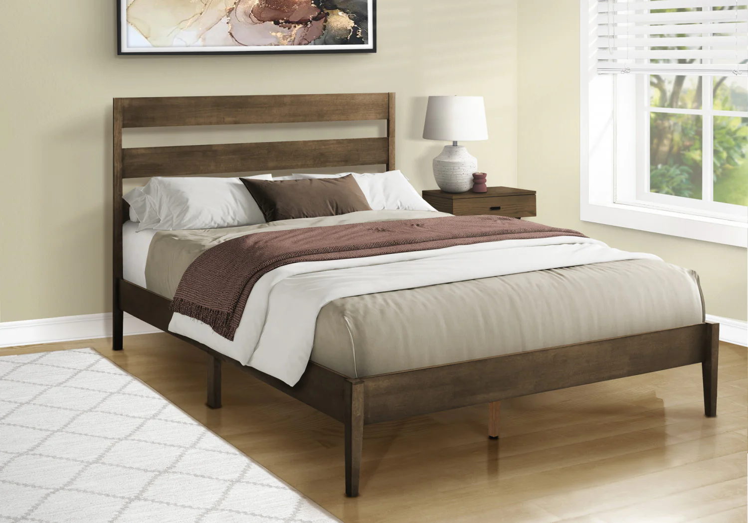 Albany Queen Bed - Walnut - Image 2