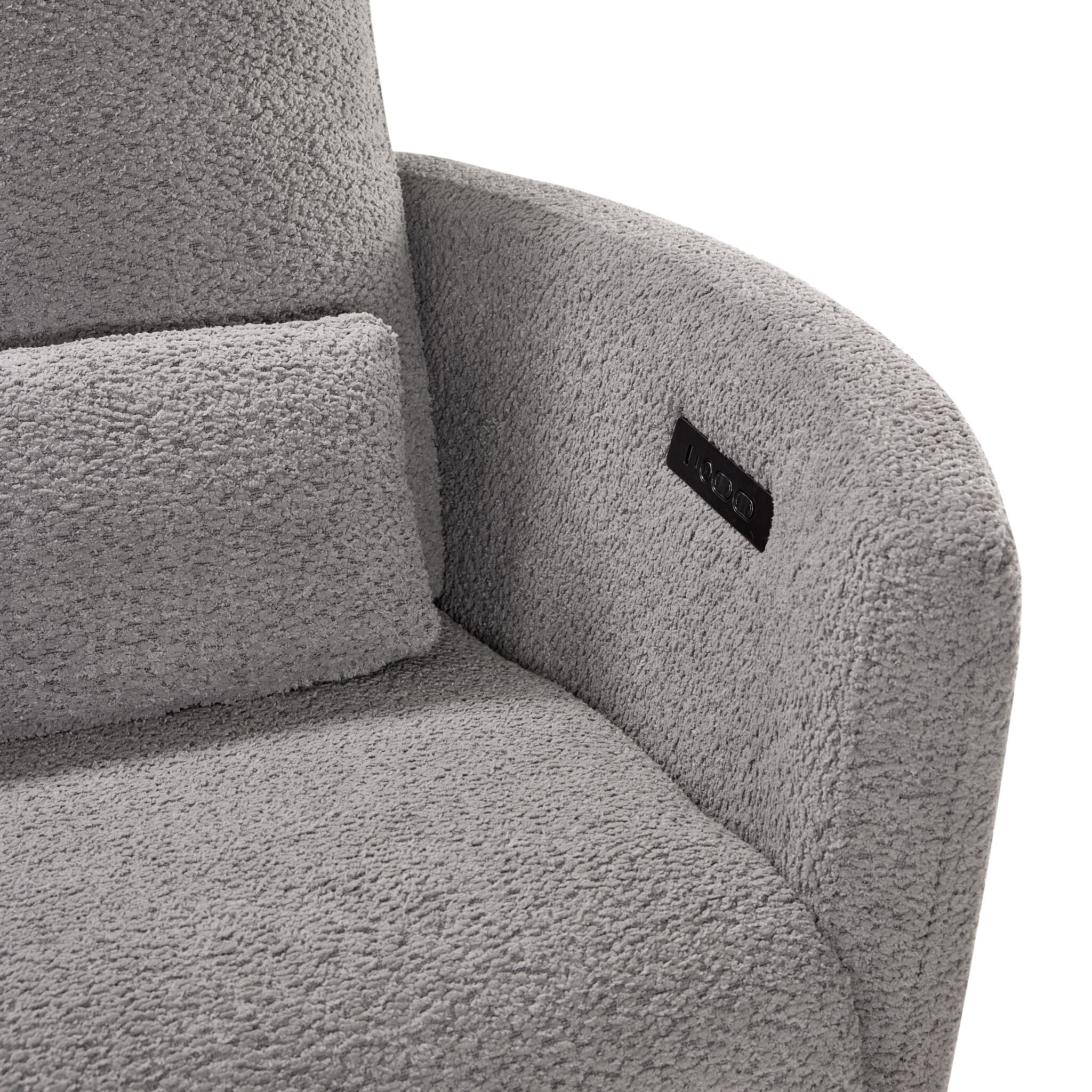 Alexis Power Reclining Sofa - Grey - Image 5