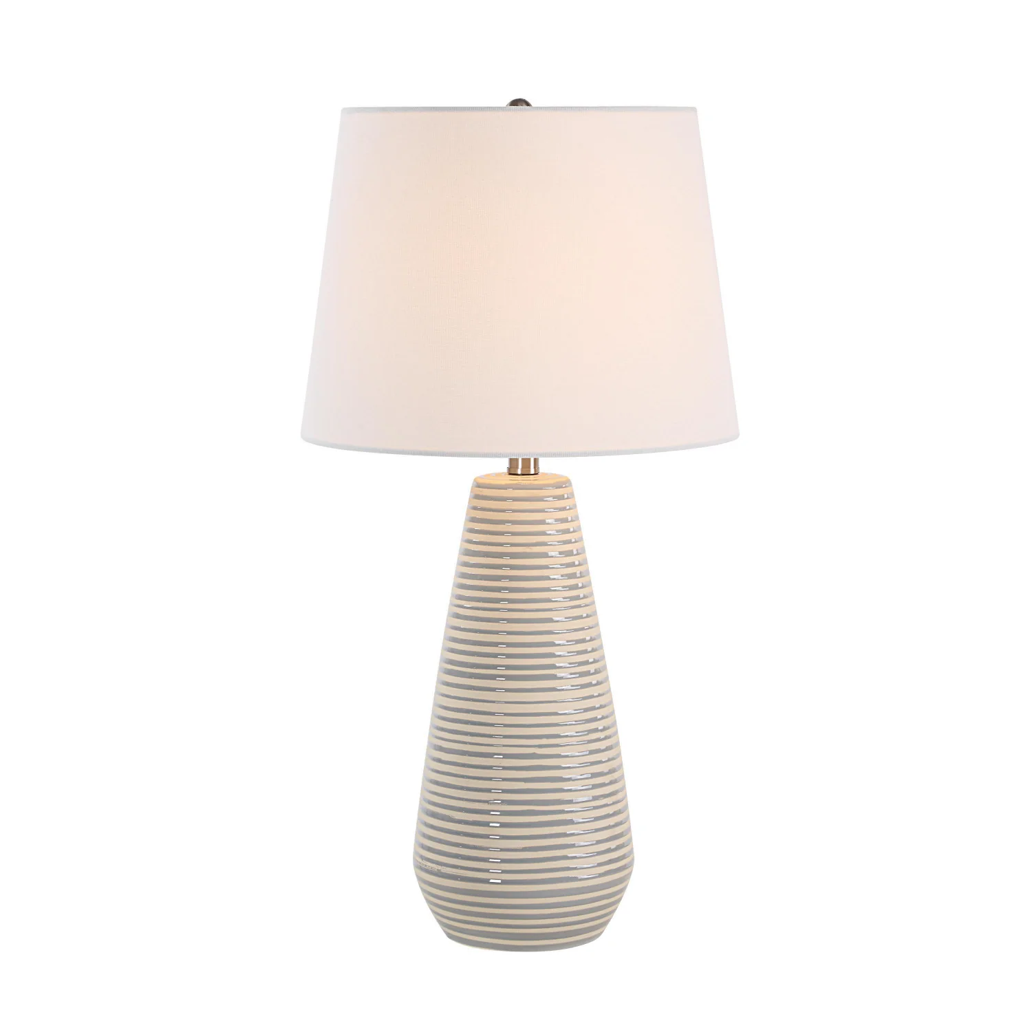 Alix Table Lamp - Glazed Gray/Ivory - Image 3