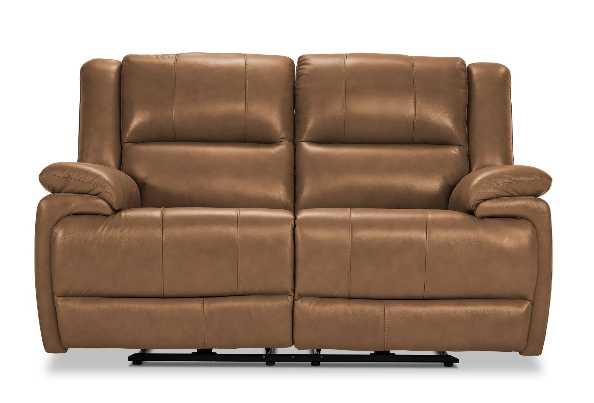Allie Leather Dual Power Reclining Loveseat - Canyon - Image 2