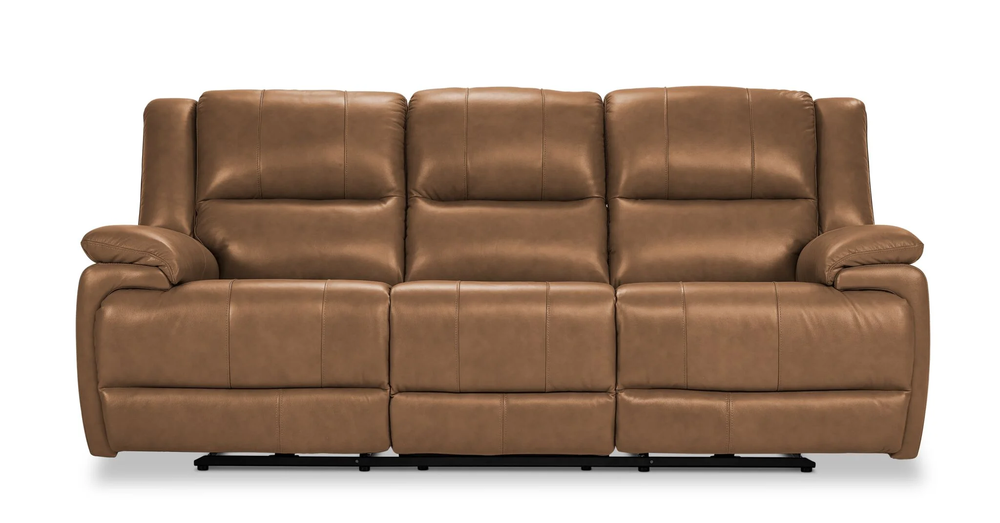 Allie Leather Dual Power Reclining Sofa - Canyon - Image 2