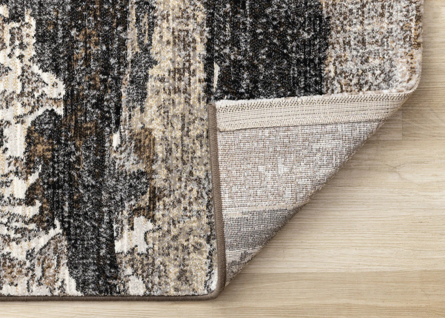 Allure Modern Dark Area Rug - 5' X 8' - Black/Brown - Image 7