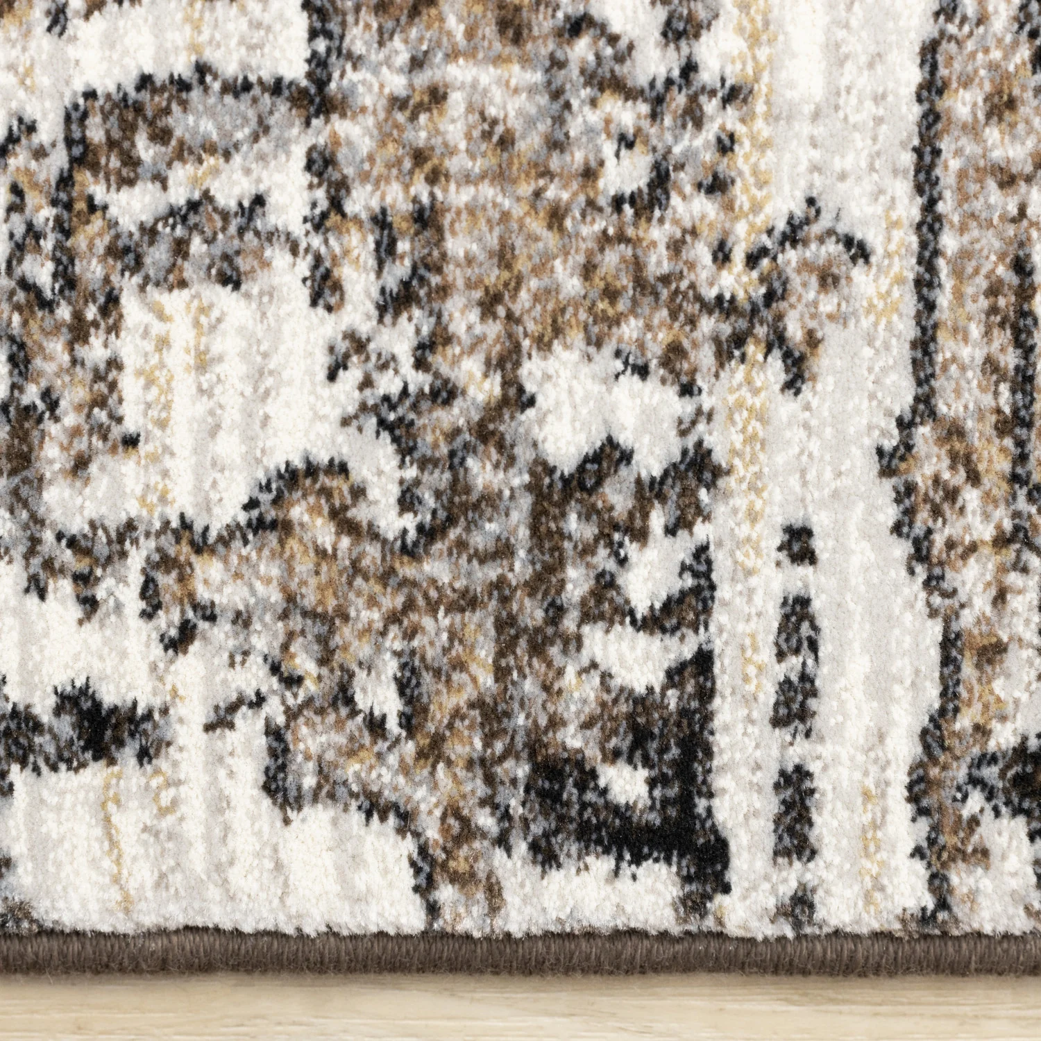 Allure Modern Dark Area Rug - 8' X 11' - Black/Brown - Image 10