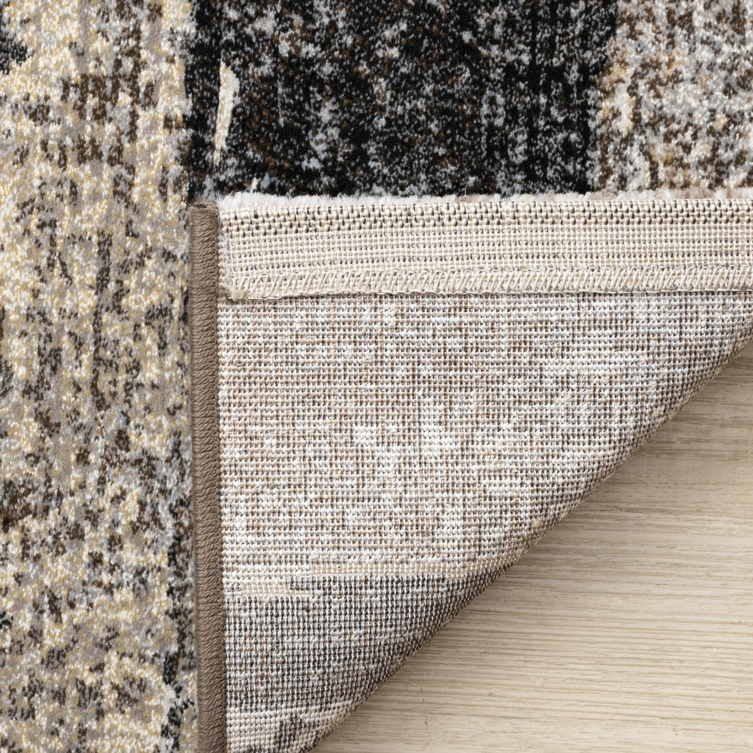 Allure Modern Dark Area Rug - 8' X 11' - Black/Brown - Image 11
