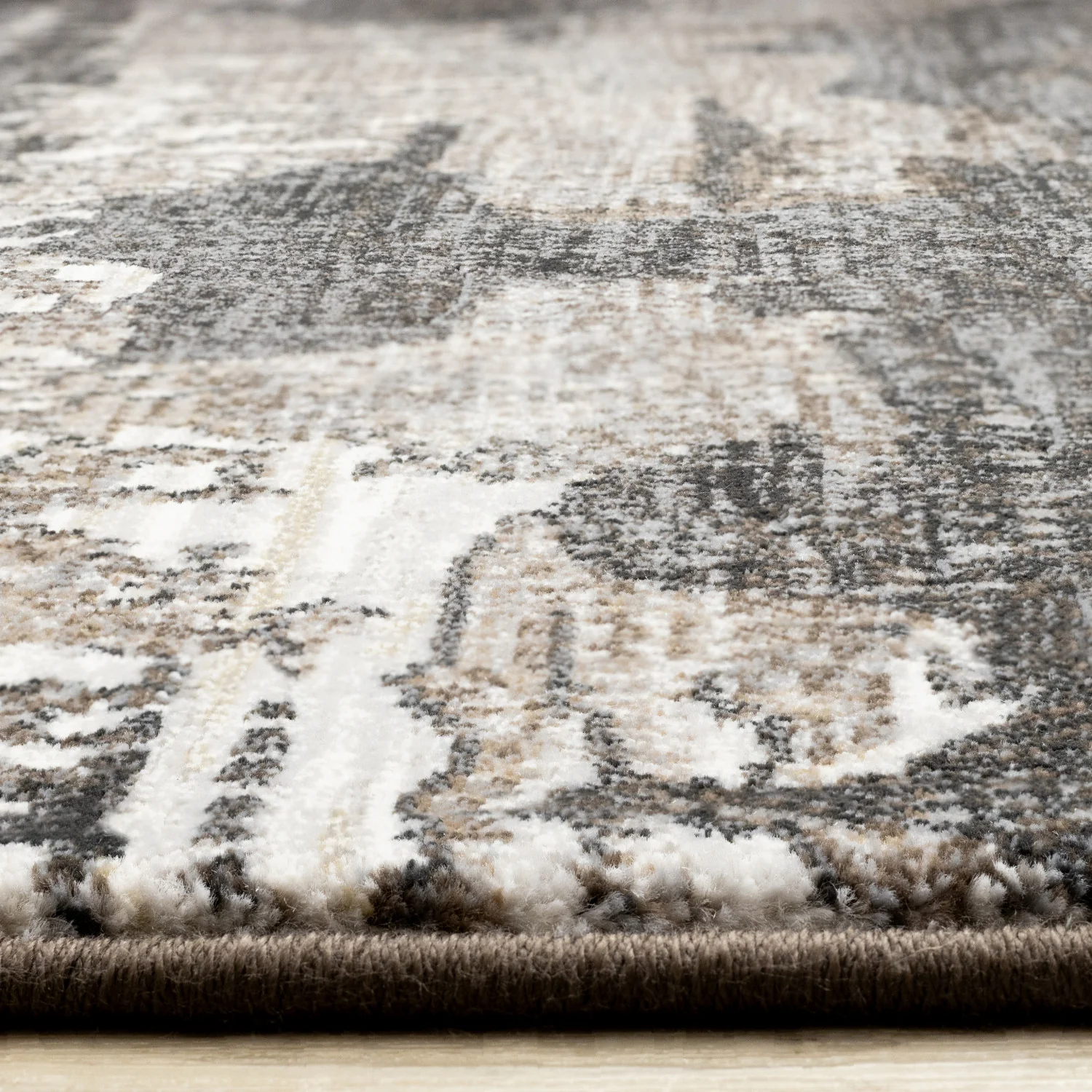 Allure Modern Dark Area Rug - 8' X 11' - Black/Brown - Image 5