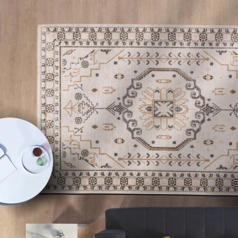 Alpena Medallion Rug - 9' x 12' - Almond Cream - Image 6
