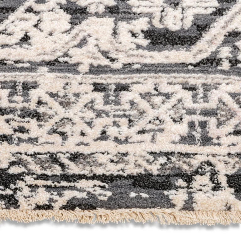 Alpena Traditional Rug - 3' x 5' - Black/Grey - Image 4
