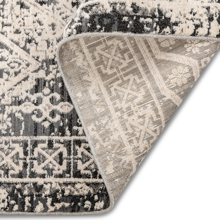 Alpena Traditional Rug - 8' x 10' - Black/Grey - Image 2