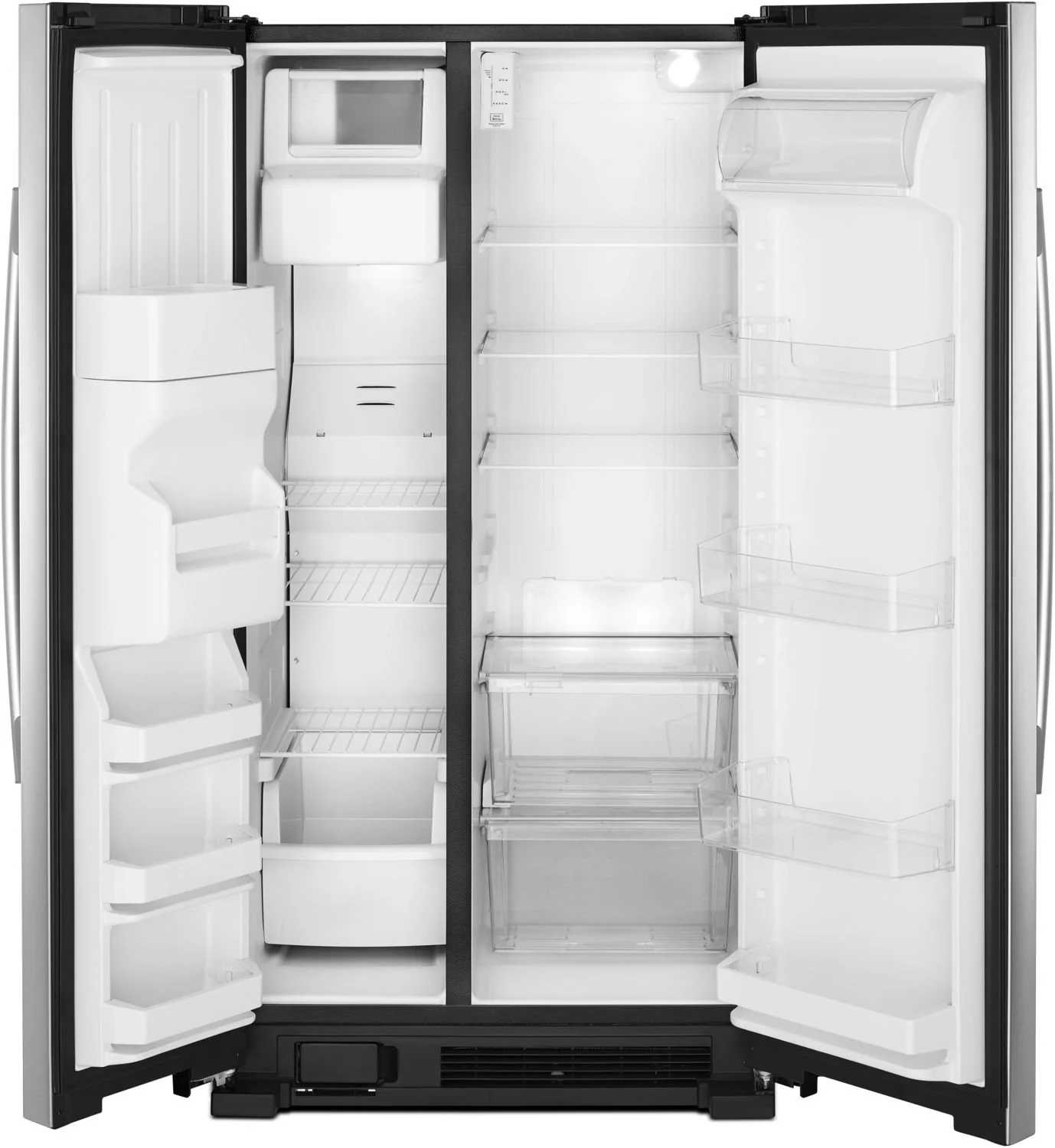 Amana 33.1” 21.4 Cu. Ft. Stainless Steel Side-by-Side Refrigerator - ASI2175GRS - Image 2