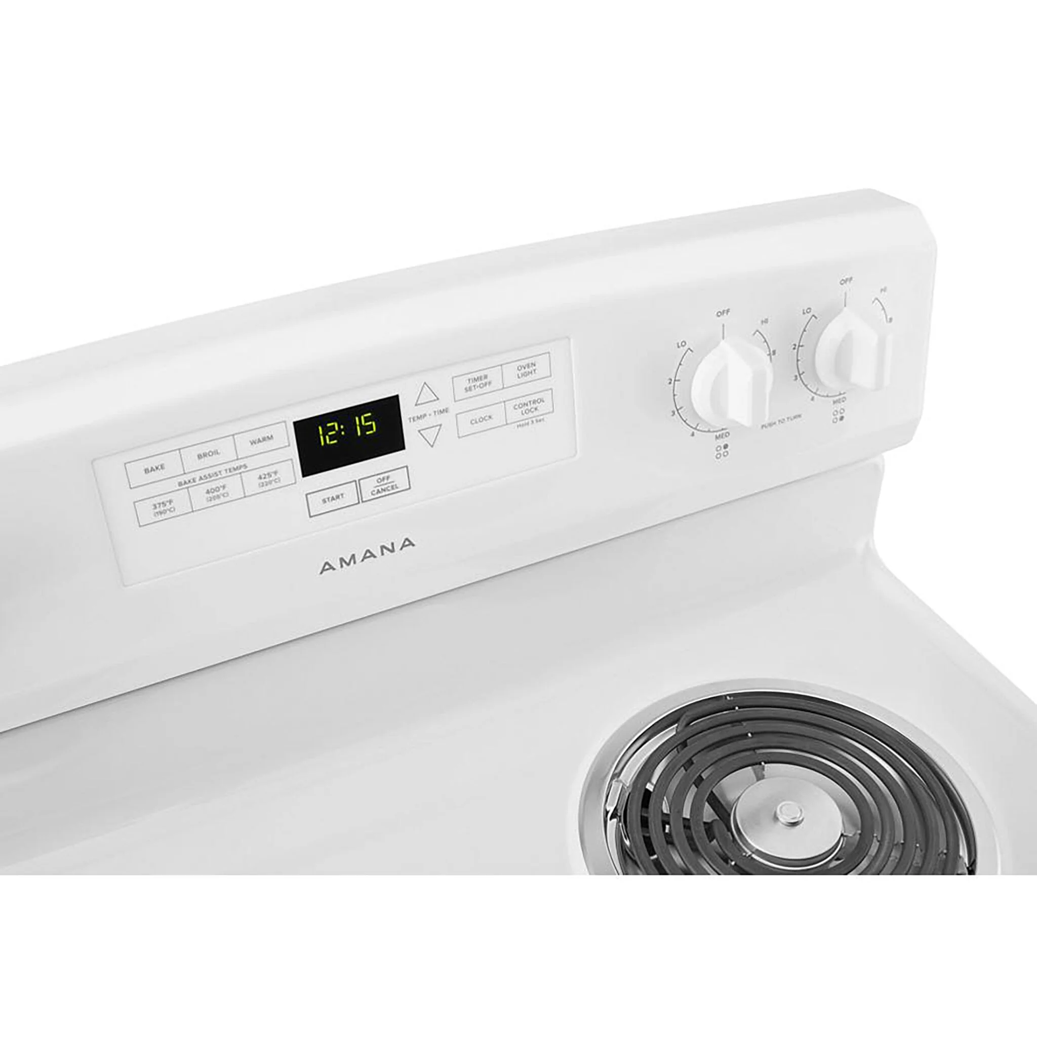 Amana White Freestanding Electric Range (4.8 Cu. Ft.) - YACR4303MFW - Image 5