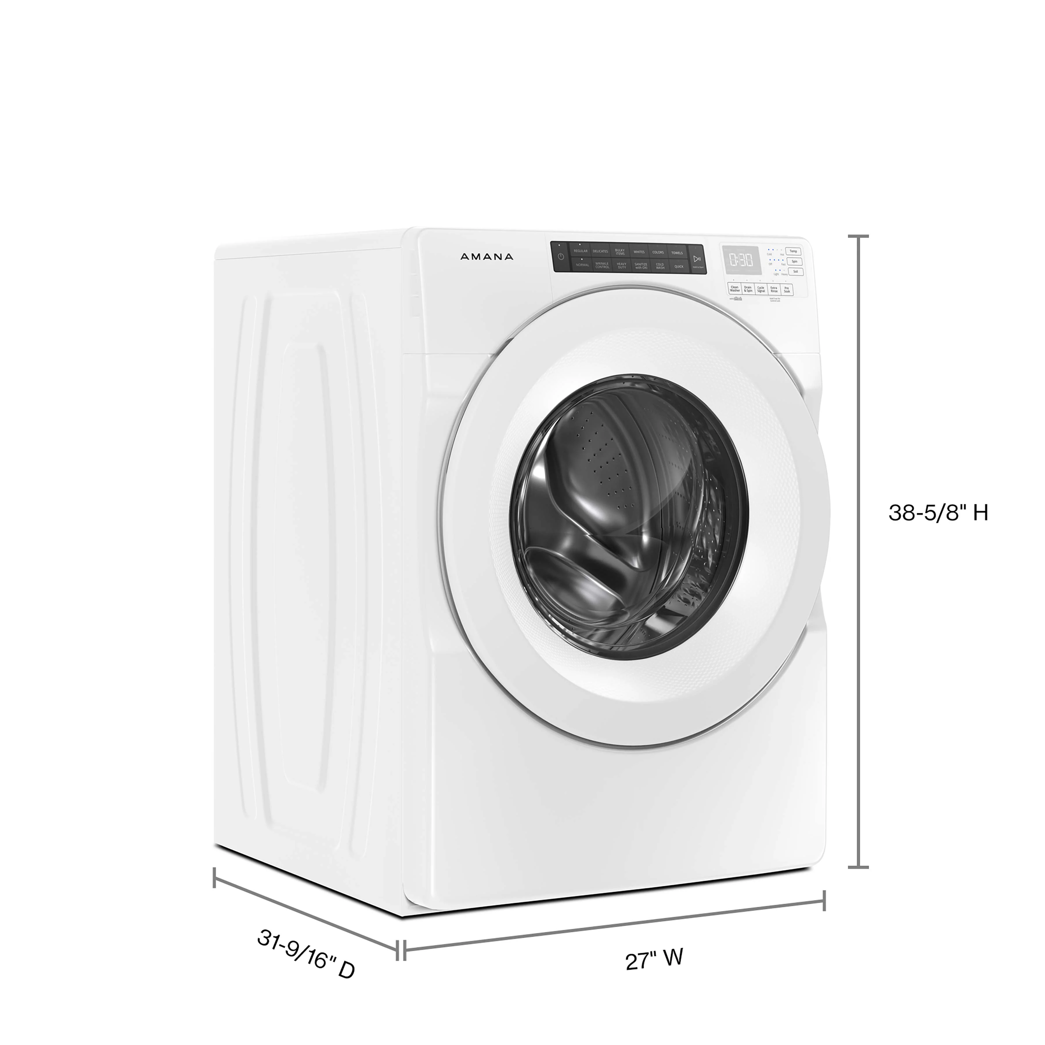 Amana White Front Load Washer (5.0 Cu.Ft.) - NFW5800HW - Image 7