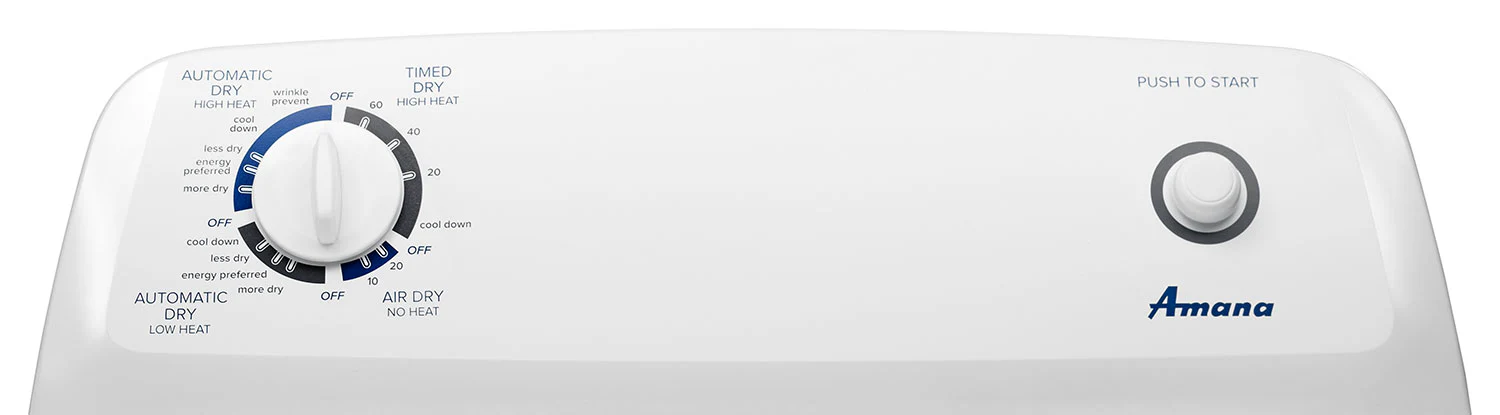 Amana White Gas Dryer (6.5 Cu. Ft.) - NGD4655EW - Image 5