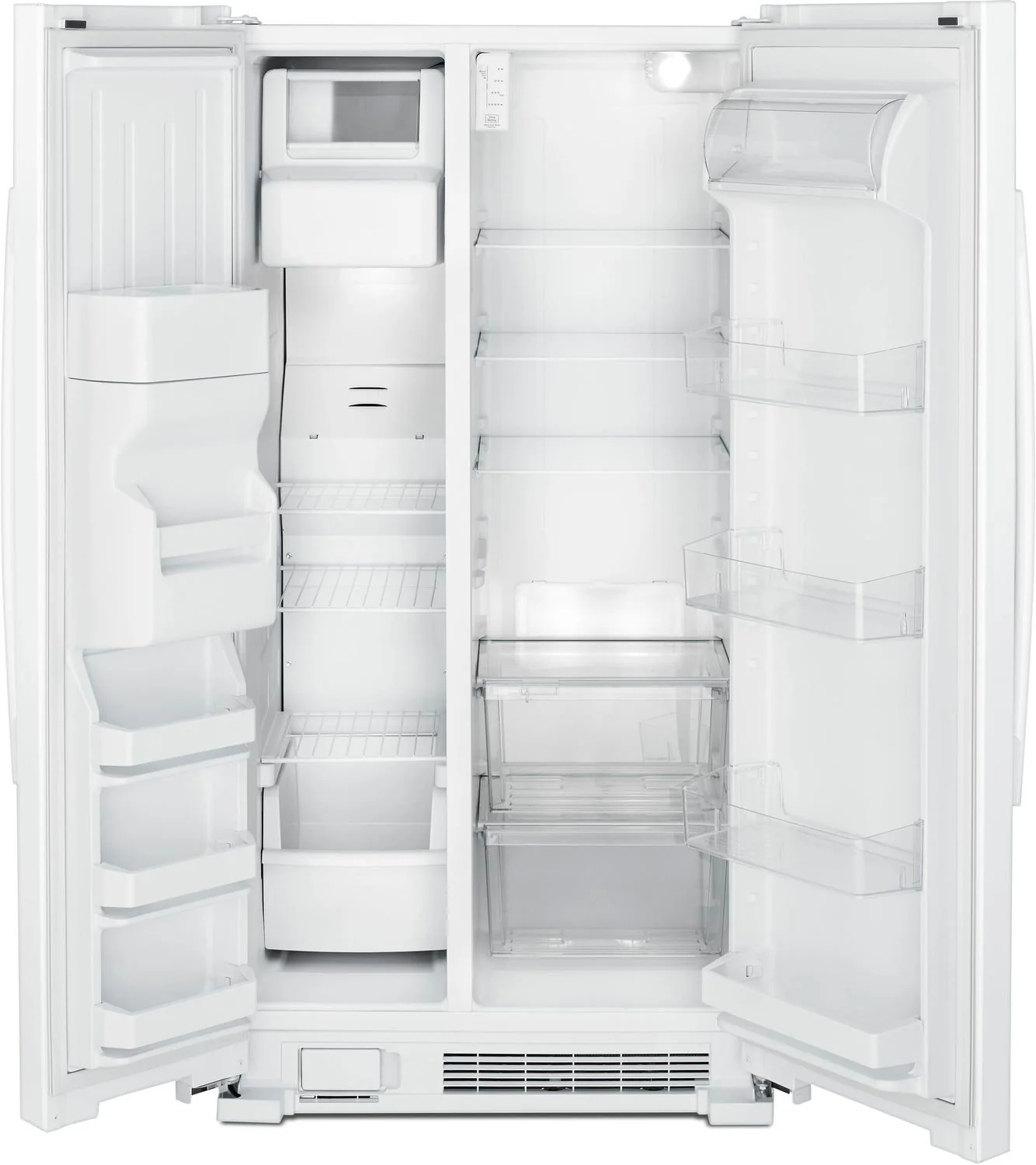 Amana 33" 21.4 Cu. Ft. White Side-by-Side Refrigerator - ASI2175GRW - Image 2