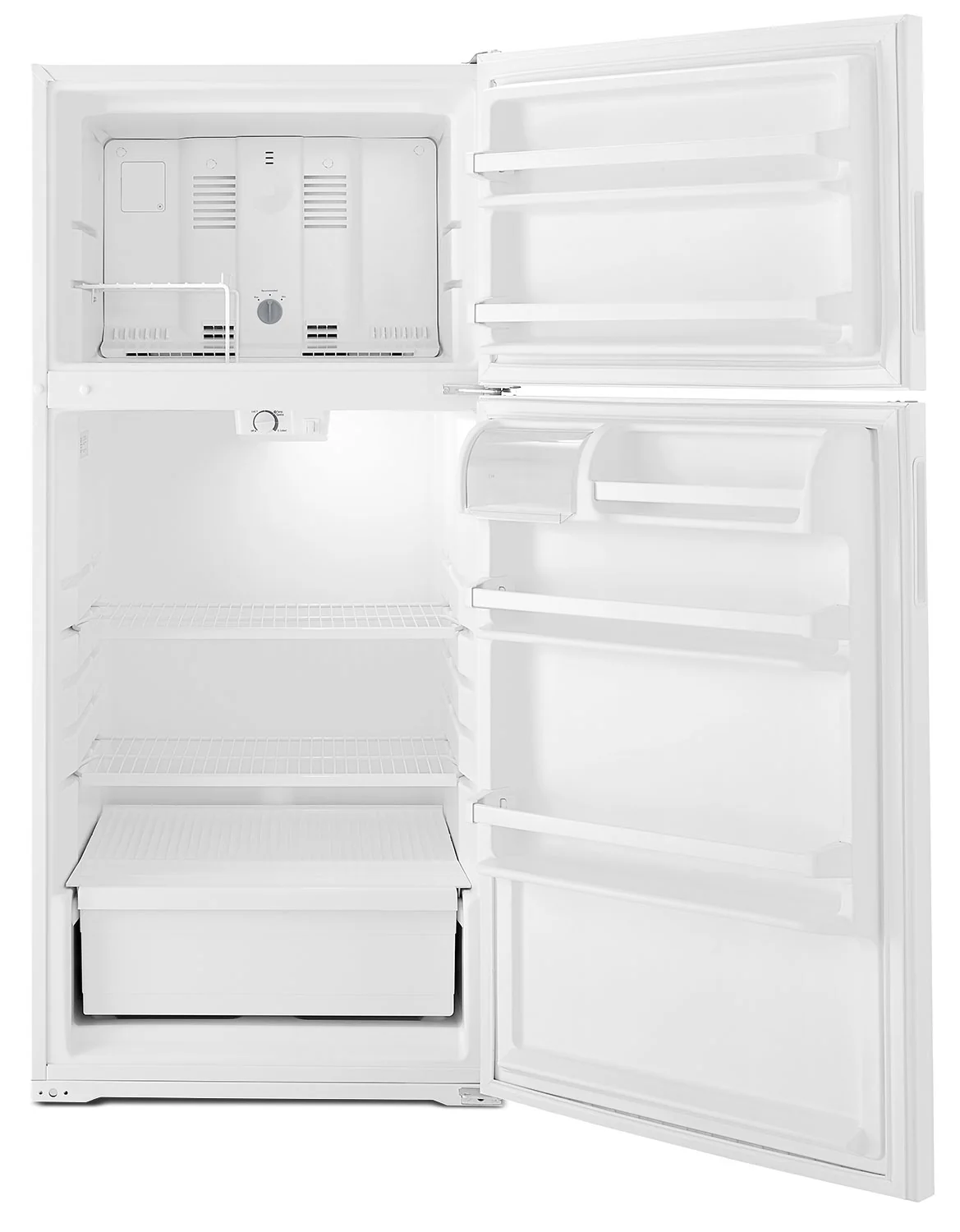 Amana 28" 14.3 Cu. Ft. White Top-Freezer Refrigerator - ART104TFDW - Image 2