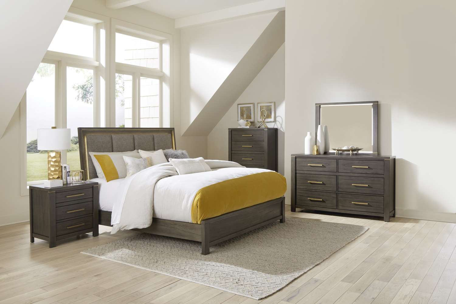 Amara 6 Drawer Dresser - Greyish Brown - Image 2