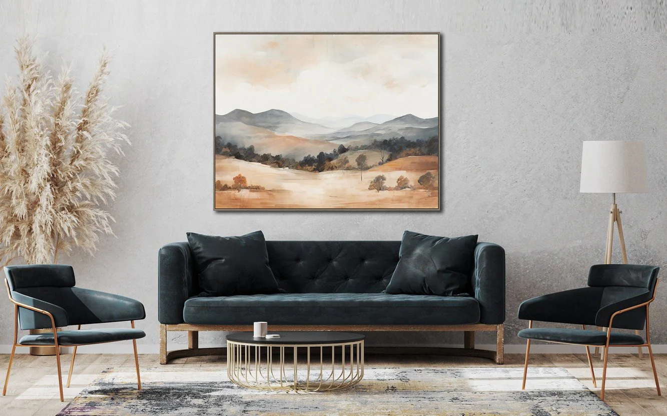 Amber Hills Wall Art - Light Brown - 40 X 50 - Image 2