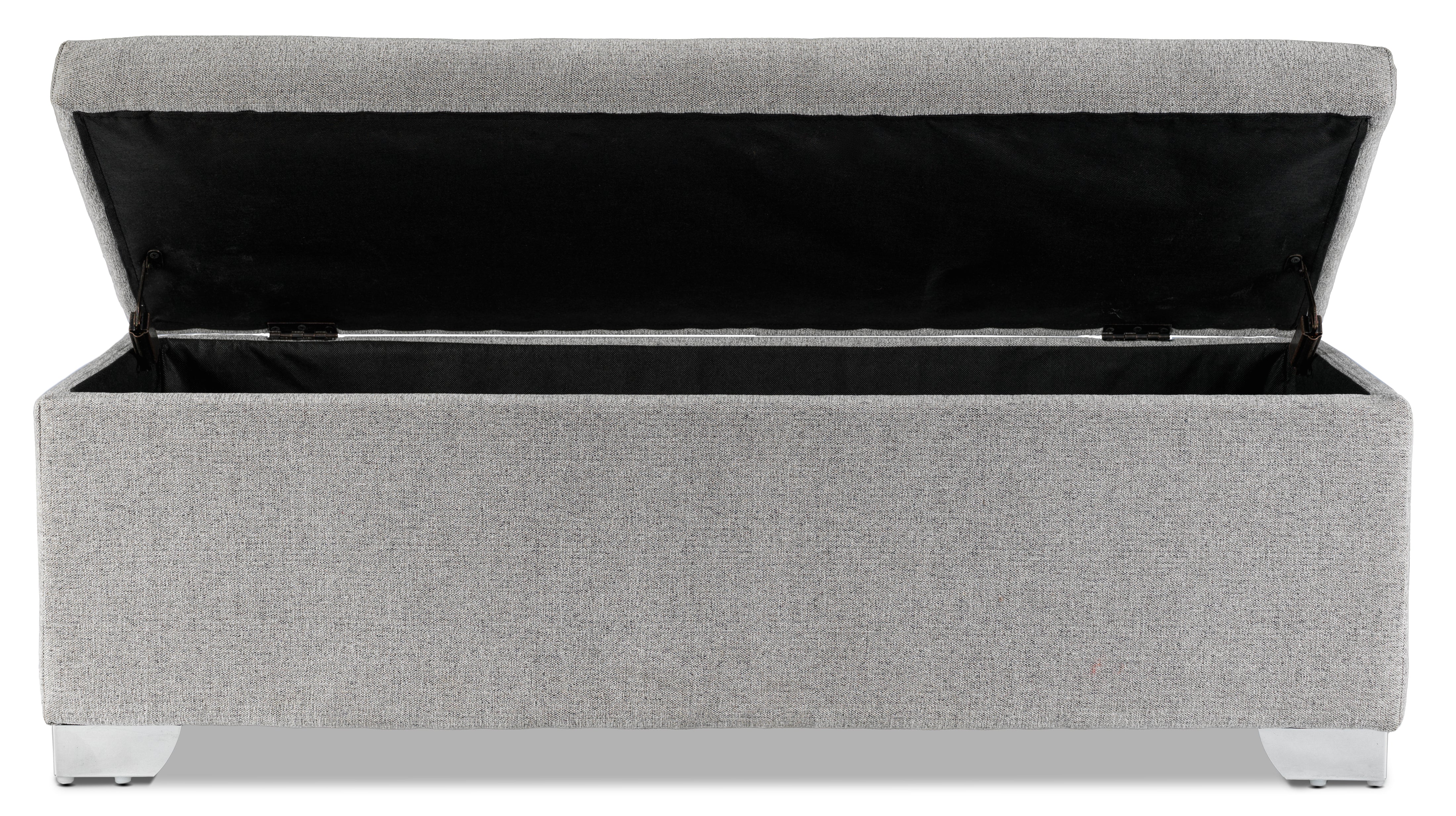 Amelio Ottoman - Light Grey - Image 3