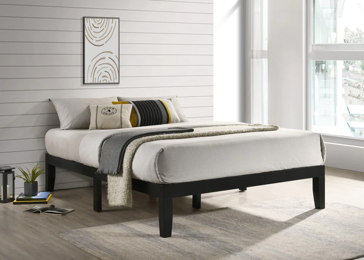 Amira Queen Platform Bed - Black - Image 3