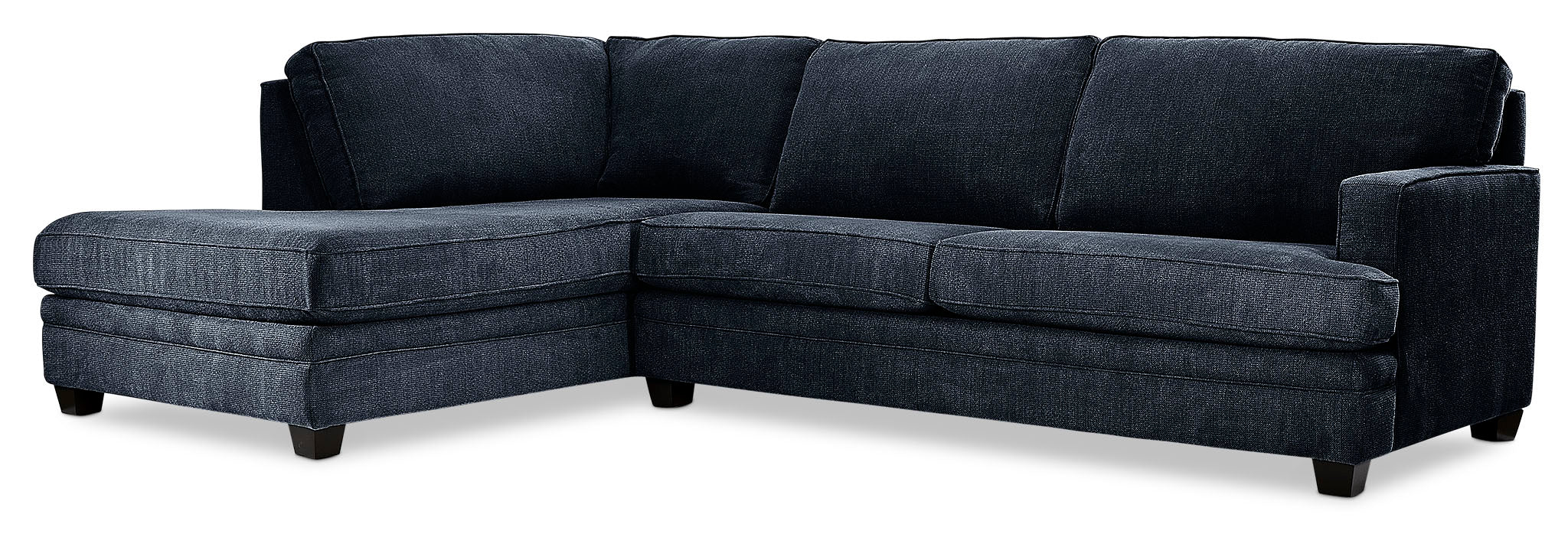 Anatasia 2-Piece Sectional with Left-Facing Chaise - Navy - Image 2