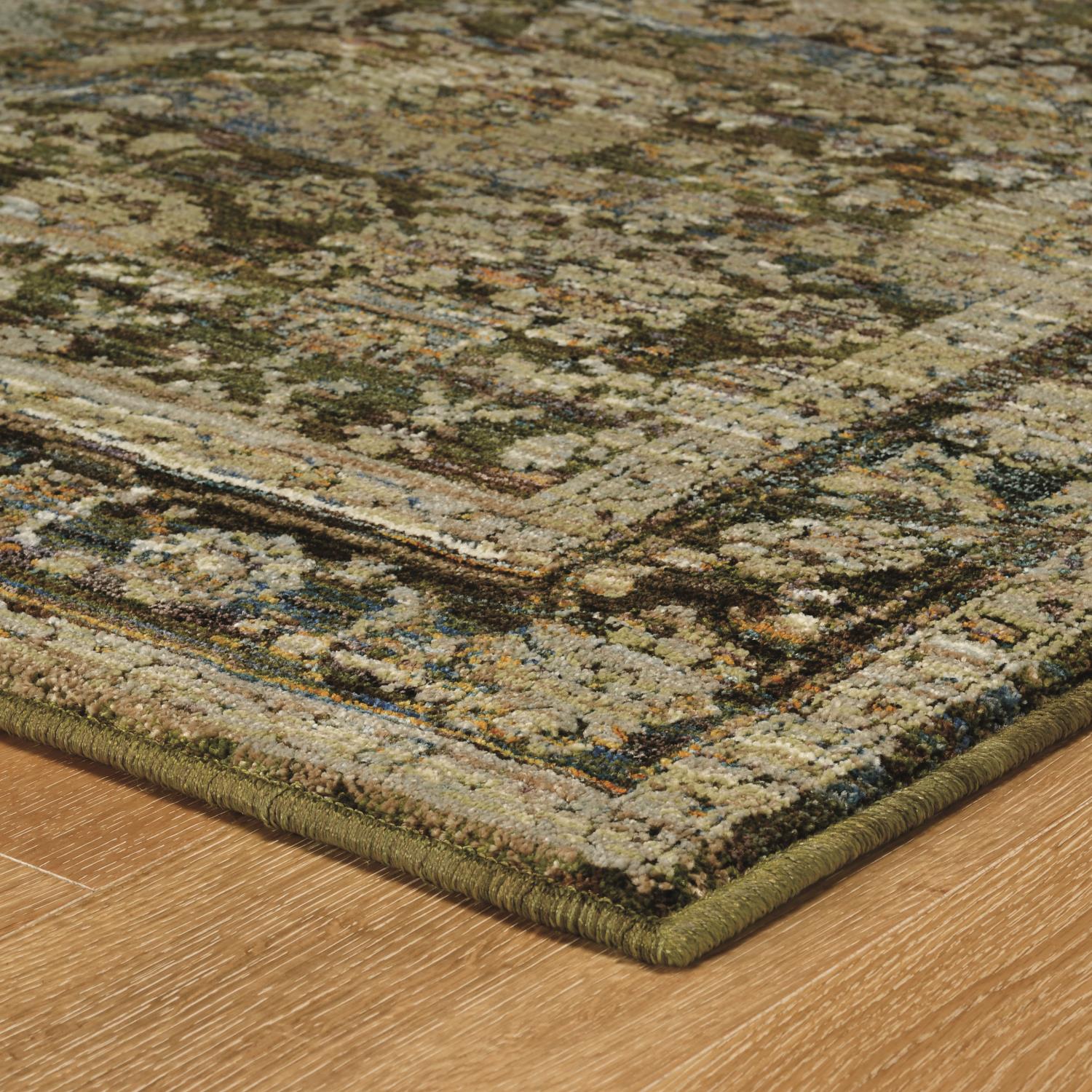Angelica W7125CL Distressed Traditional Area Rug (5'3"X7'3") - Image 3