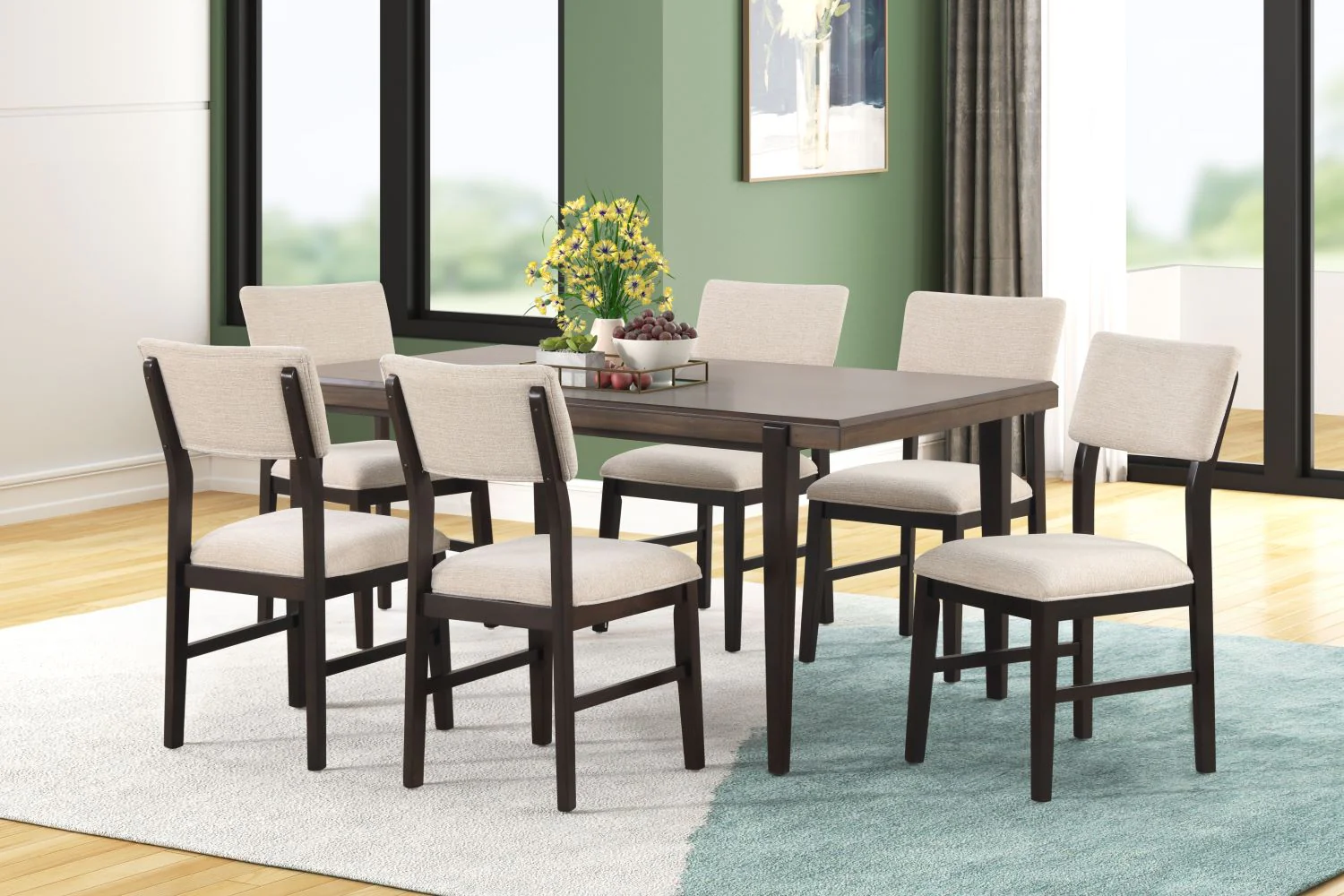 Arabella Dining Table - Black, Brown - Image 2