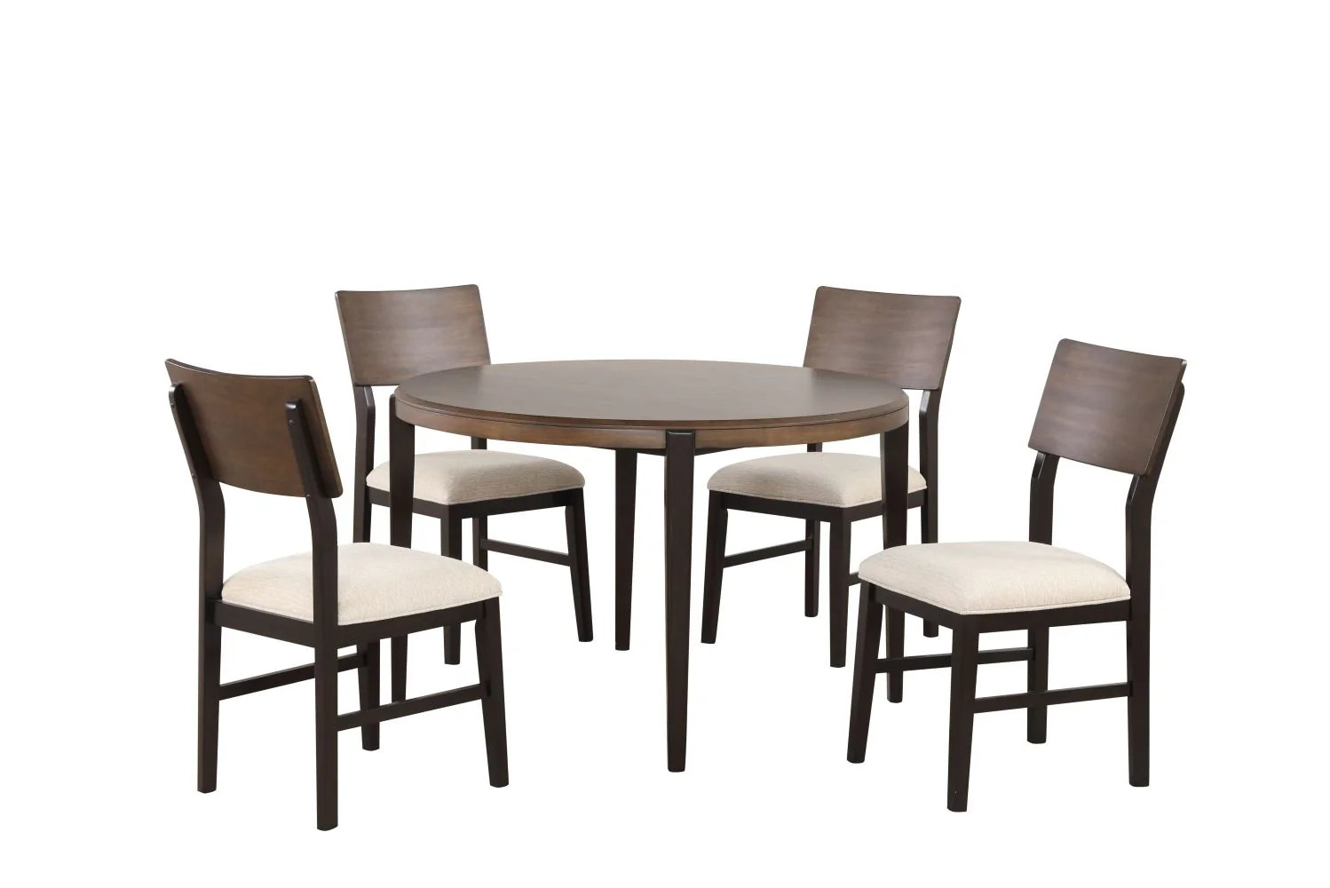 Arabella Round Dining Table - Black, Brown - Image 3