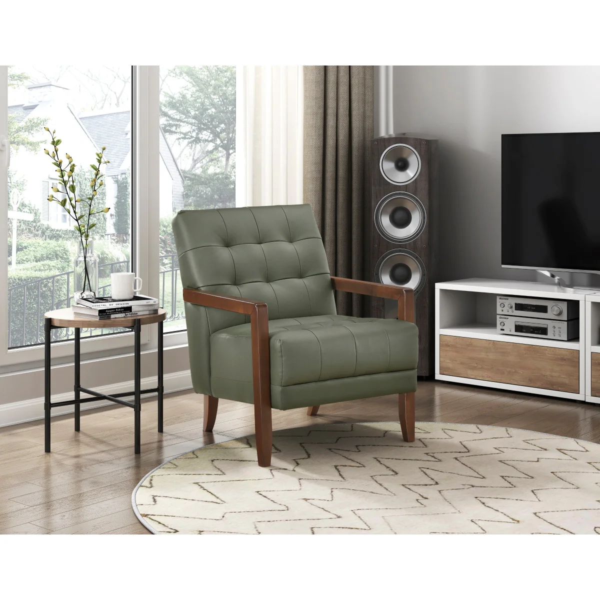 Archam Accent Chair - Green - Image 2