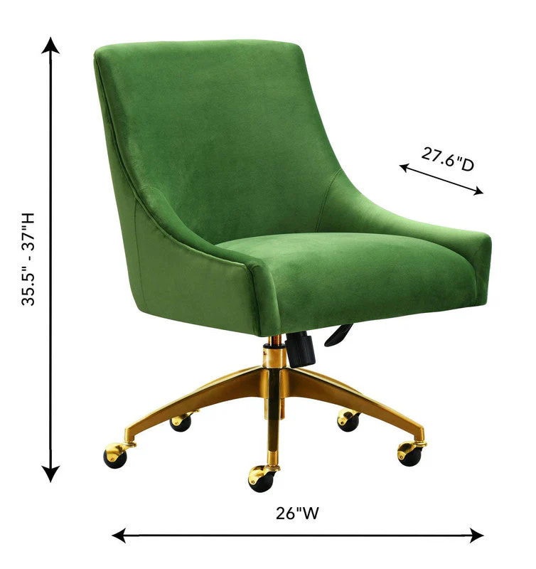 Aries Velvet Accent Chair - Green - Image 6