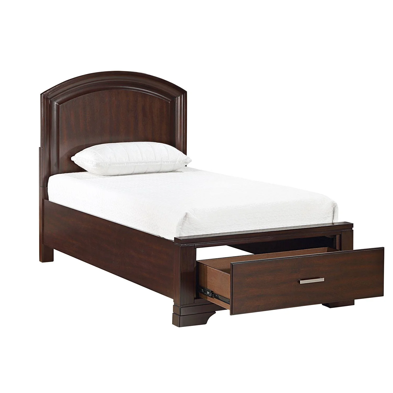 Arista 3-Piece Twin Storage Bed - Brown Cherry - Image 3