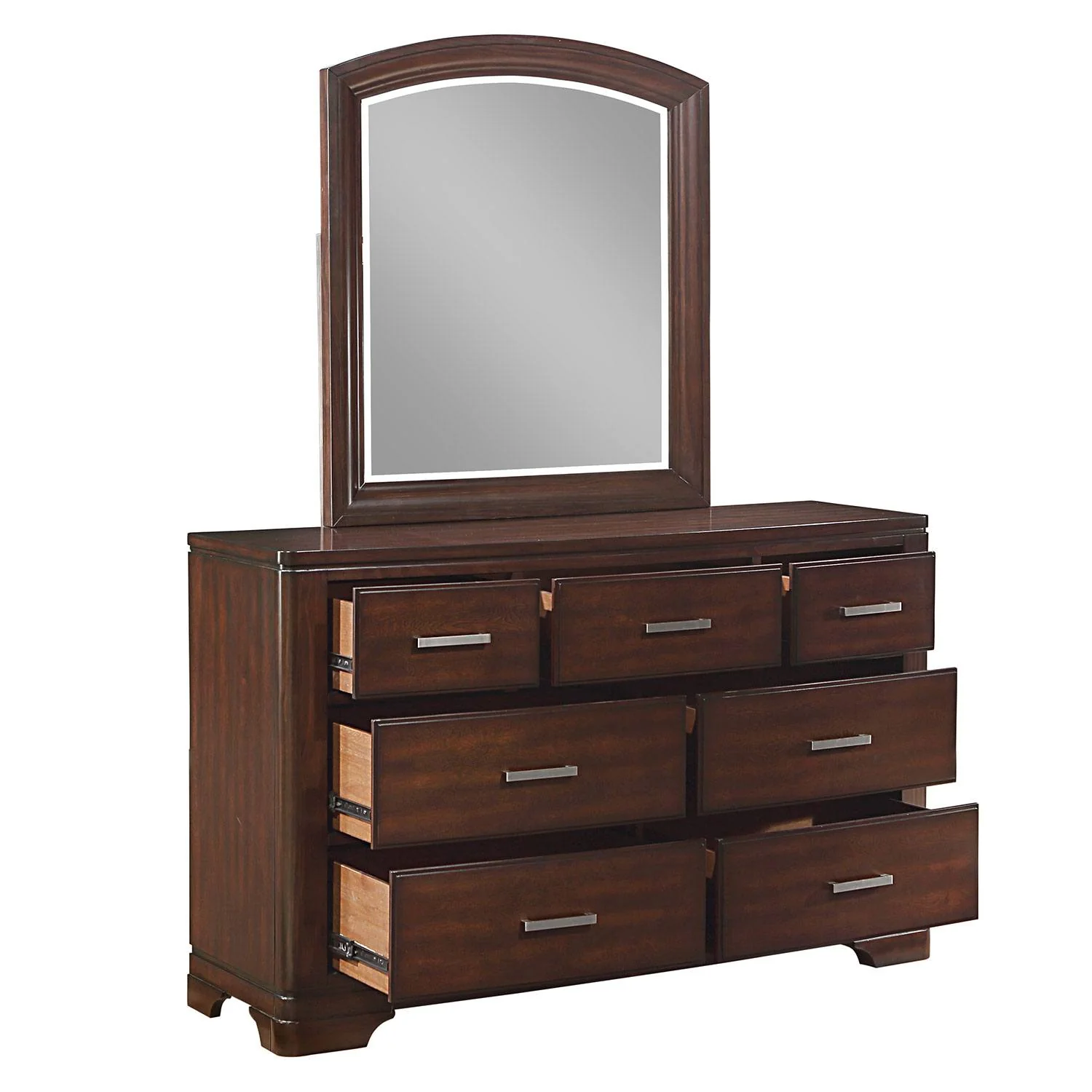 Arista 6-Piece Twin Storage Bedroom Package - Brown Cherry - Image 8
