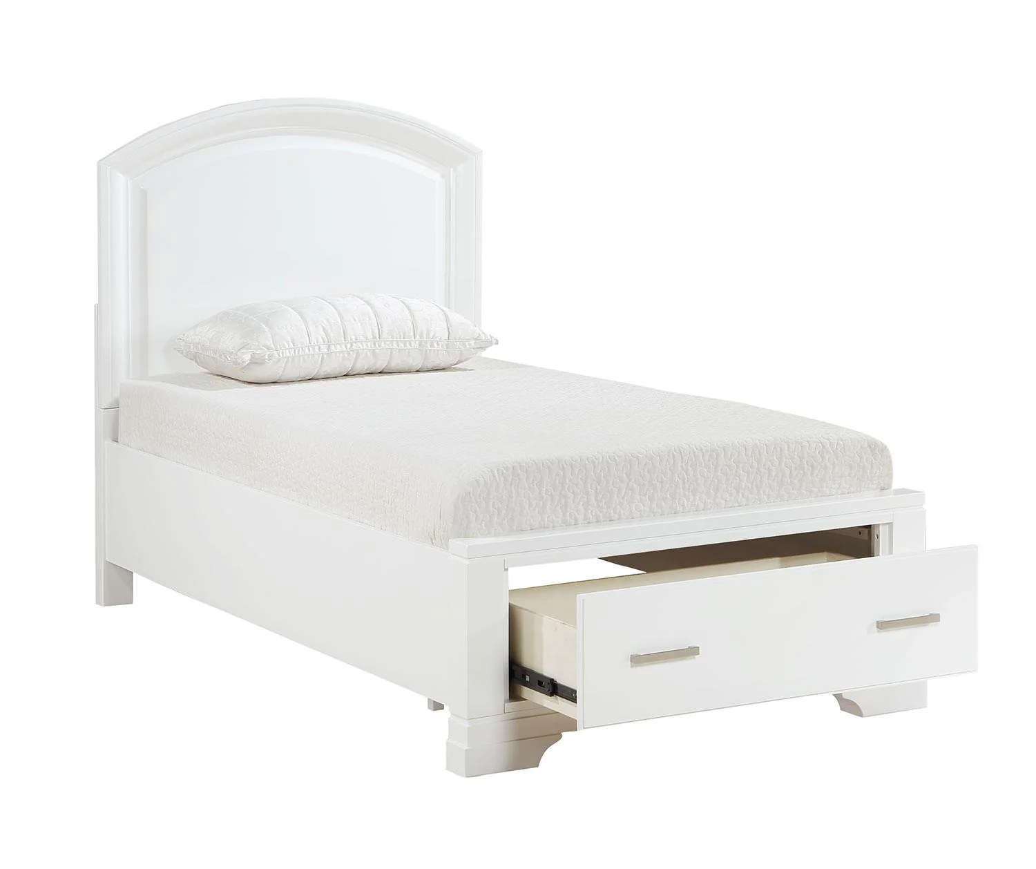 Arista 6-Piece Twin Storage Bedroom Package - White - Image 2