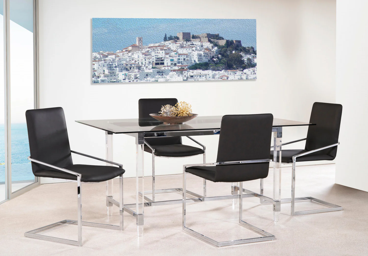 Ariya Dining Chair - Dark Grey - Set Of Two - Image 3